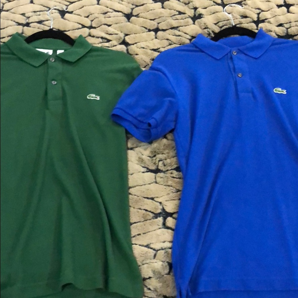 2 Lacoste polos size small